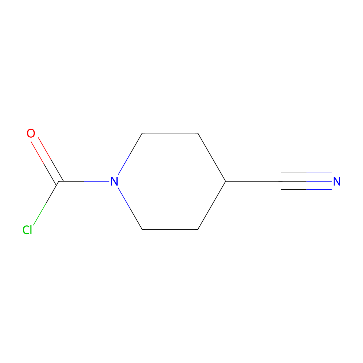 4-Cyanopiperidine-1-carbonyl chloride molecular structure, CAS 1257300-55-2