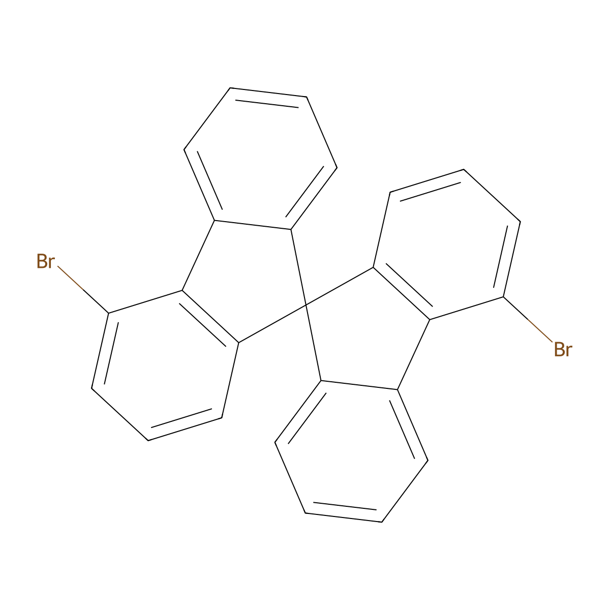 4,4'-Dibromo-9,9'-spirobi[fluorene] molecular structure, CAS 1257321-41-7