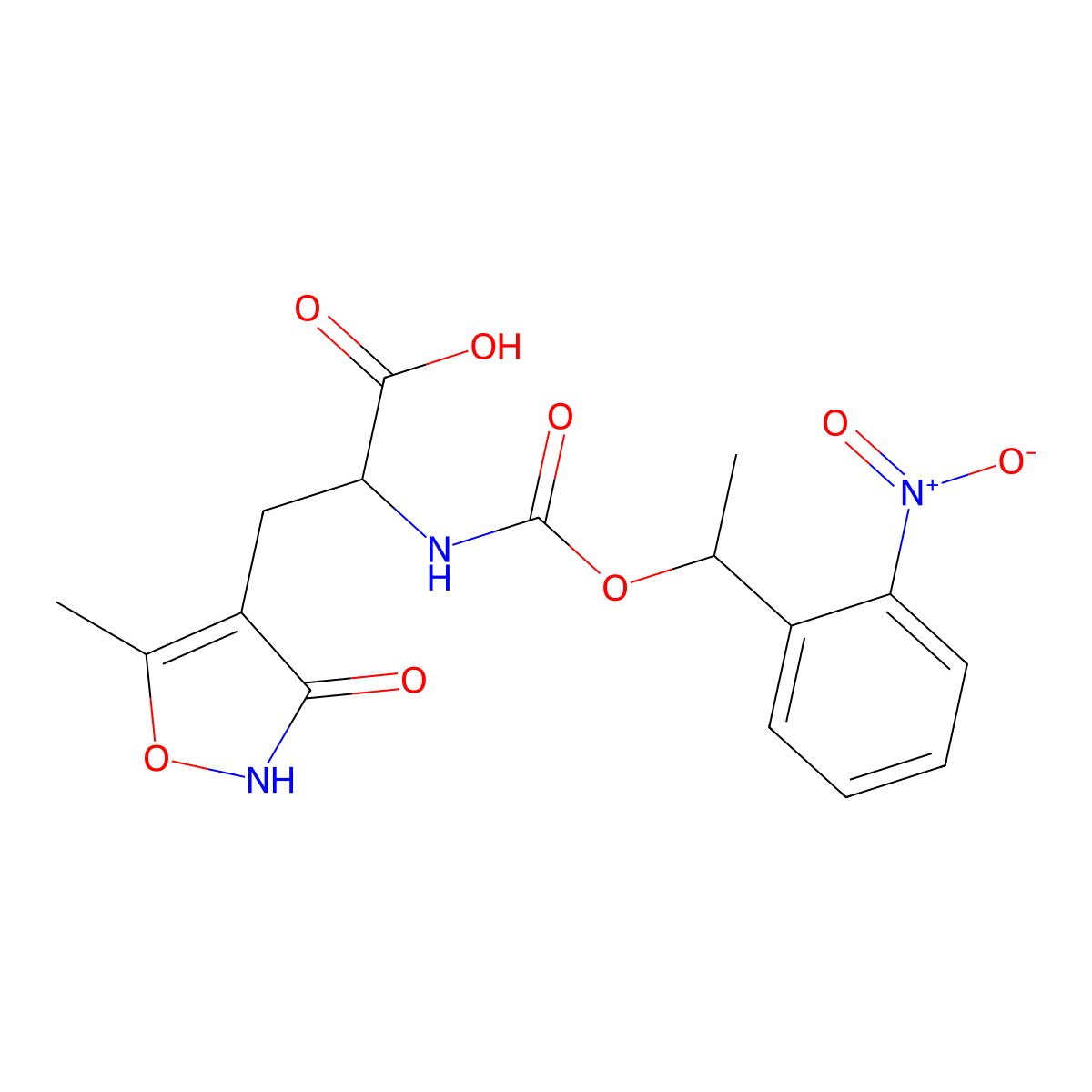 NPEC-caged-(S)-AMPA molecular structure, CAS 1257323-84-4