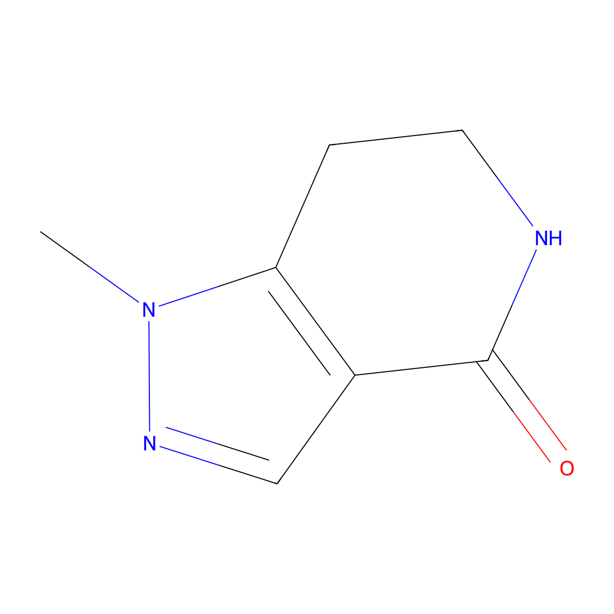 1-Methyl-1H,4H,5H,6H,7H-pyrazolo[4,3-c]pyridin-4-one molecular structure, CAS 1257403-86-3
