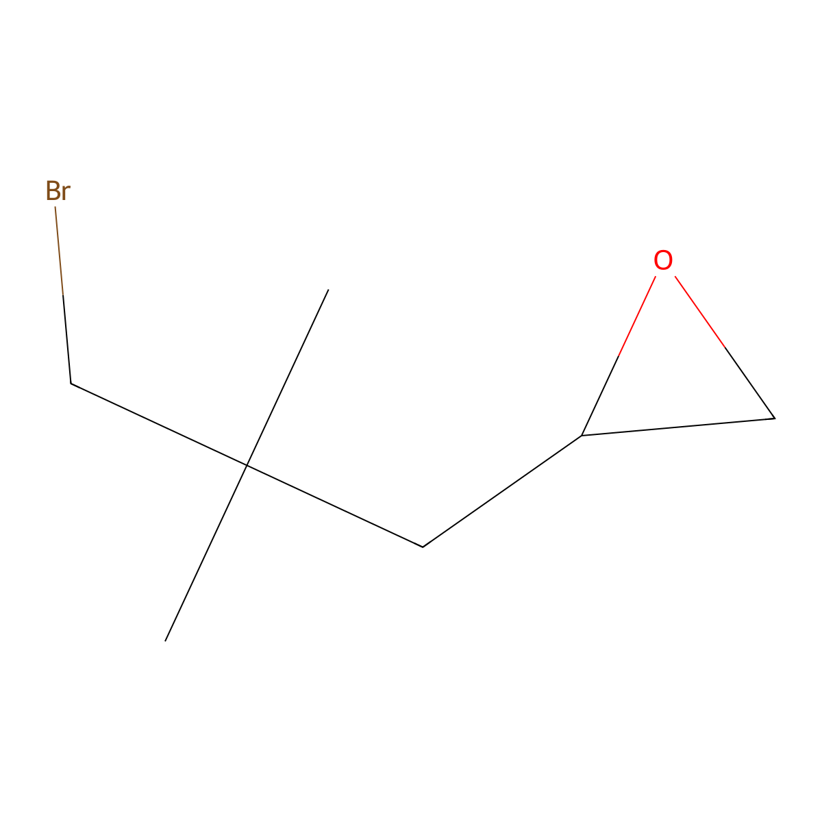 2-(3-Bromo-2,2-dimethylpropyl)oxirane molecular structure, CAS 125741-36-8