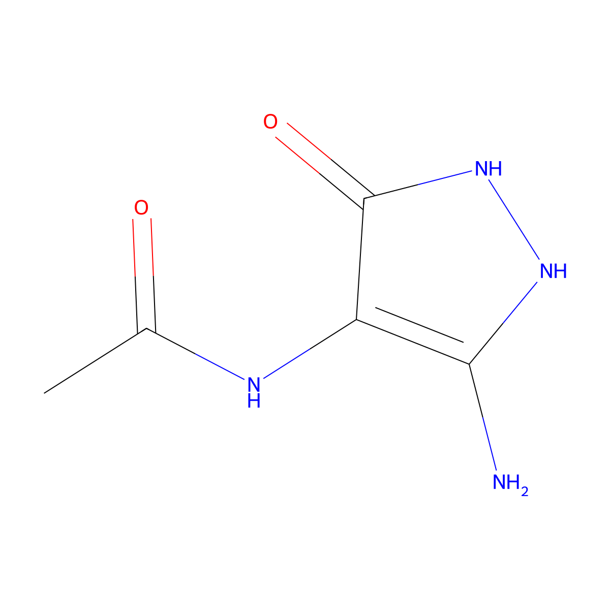 n-(5-Amino-3-oxo-2,3-dihydro-1h-pyrazol-4-yl)acetamide molecular structure, CAS 1257440-44-0