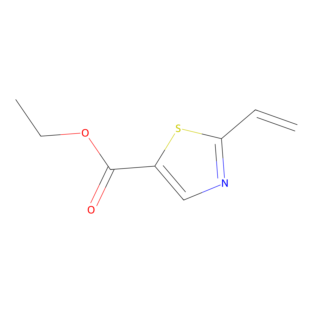 Ethyl 2-vinylthiazole-5-carboxylate molecular structure, CAS 1257446-61-9