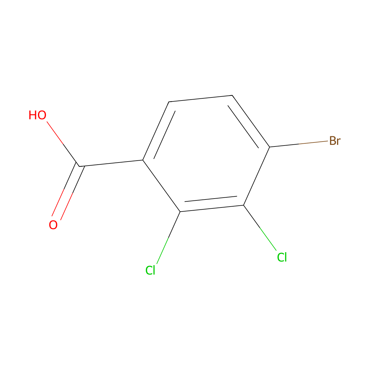 4-Bromo-2,3-dichlorobenzoic acid molecular structure, CAS 1257517-66-0
