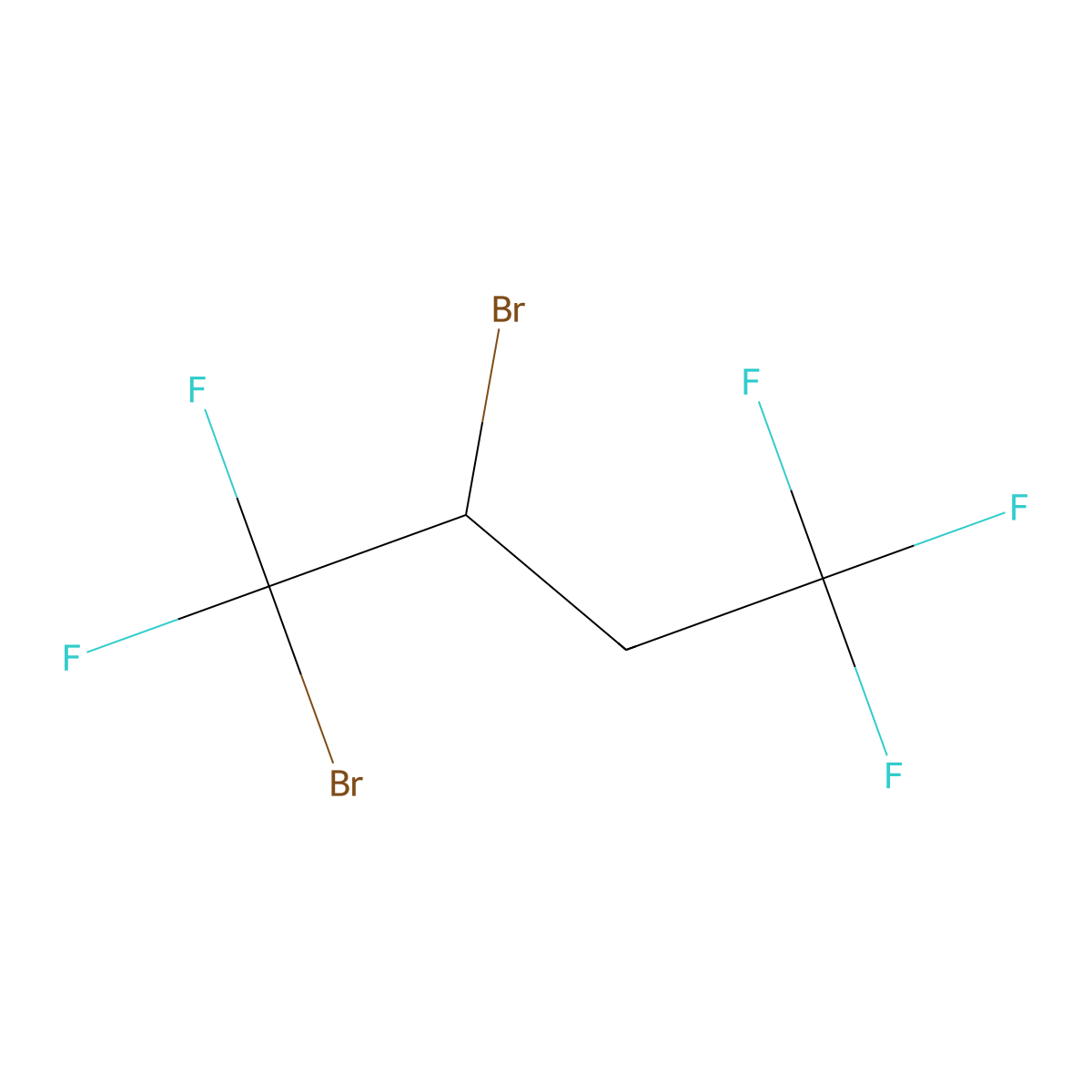 1,2-Dibromo-1,1,4,4,4-pentafluorobutane molecular structure, CAS 1257535-03-7