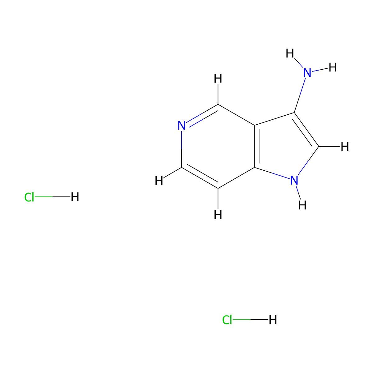 3-Amino-5-azaindole dihydrochloride molecular structure, CAS 1257535-49-1