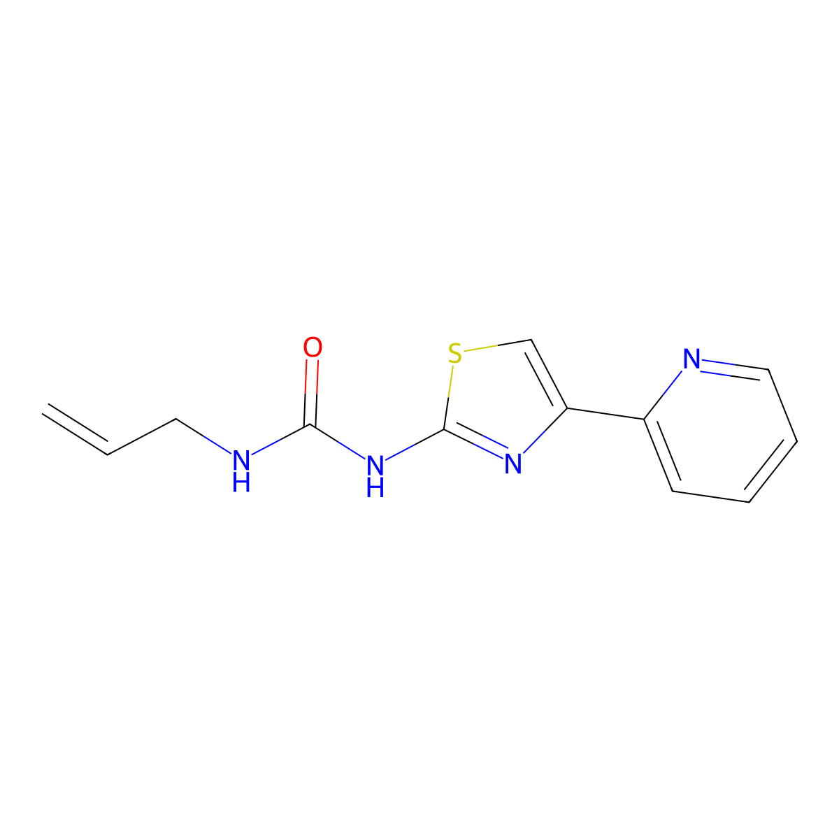 3-(Prop-2-en-1-yl)-1-[4-(pyridin-2-yl)-1,3-thiazol-2-yl]urea molecular structure, CAS 1257549-73-7