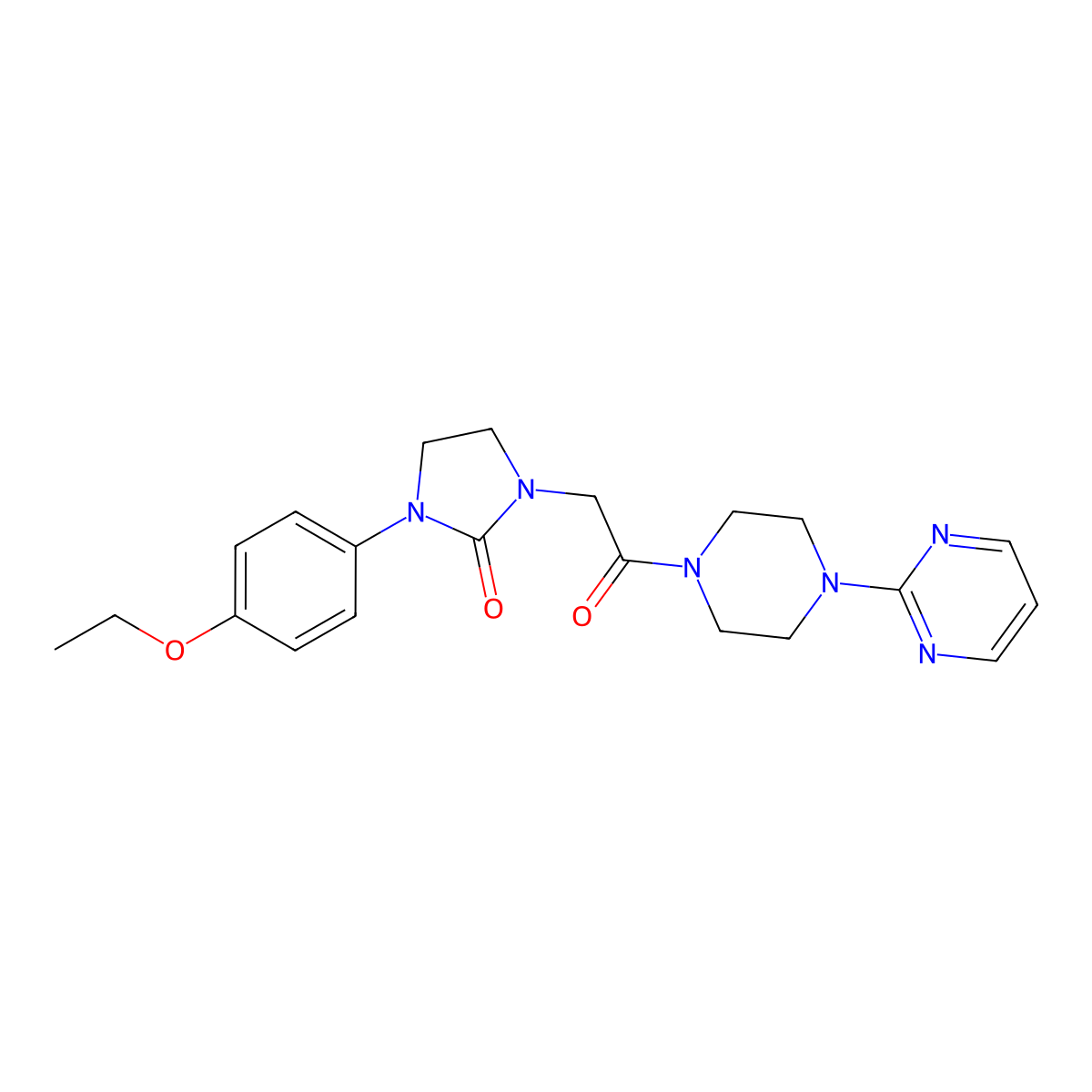 1-(4-Ethoxyphenyl)-3-{2-oxo-2-[4-(pyrimidin-2-yl)piperazin-1-yl]ethyl}imidazolidin-2-one molecular structure, CAS 1257549-88-4