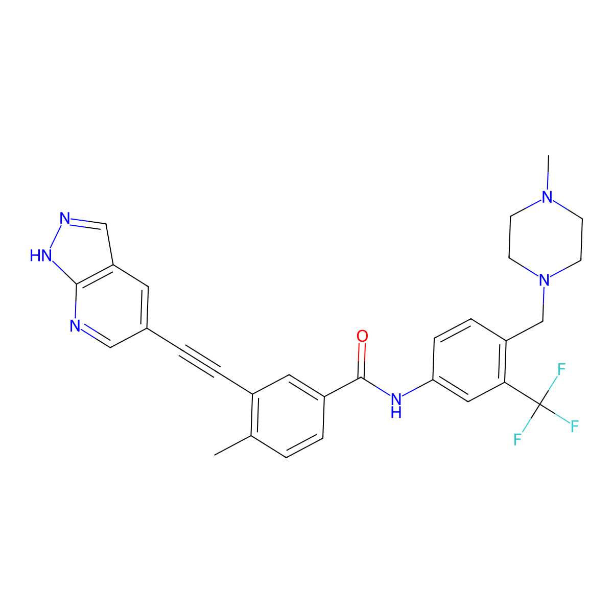 Olverembatinib molecular structure, CAS 1257628-77-5