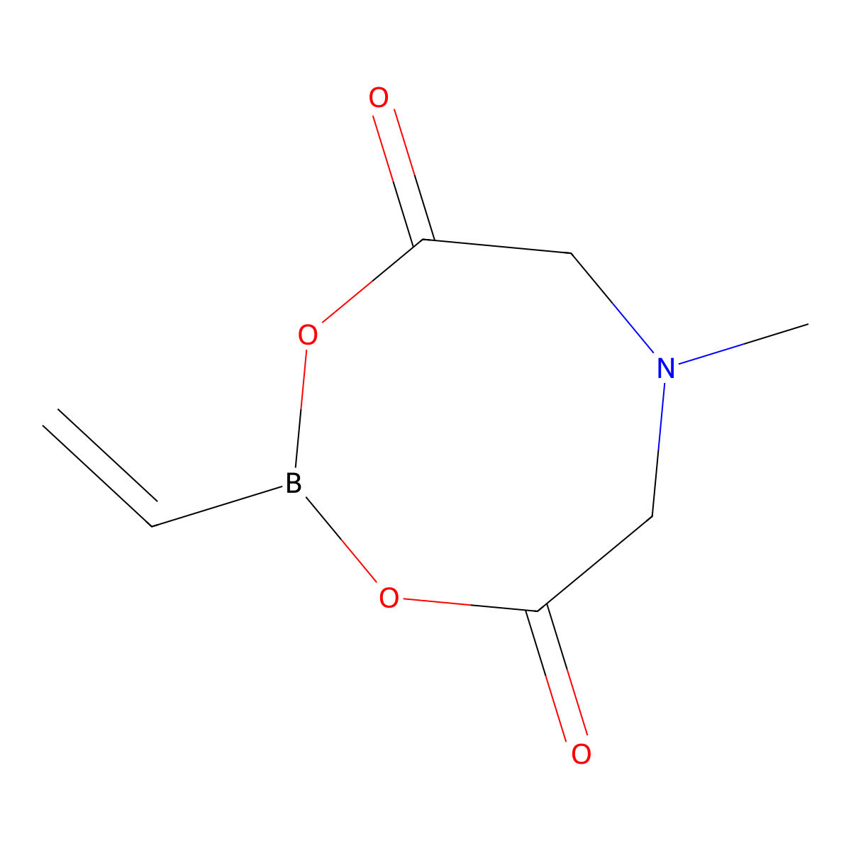 2-Ethenyl-6-methyl-1,3,6,2-dioxazaborocane-4,8-dione molecular structure, CAS 1257649-53-8