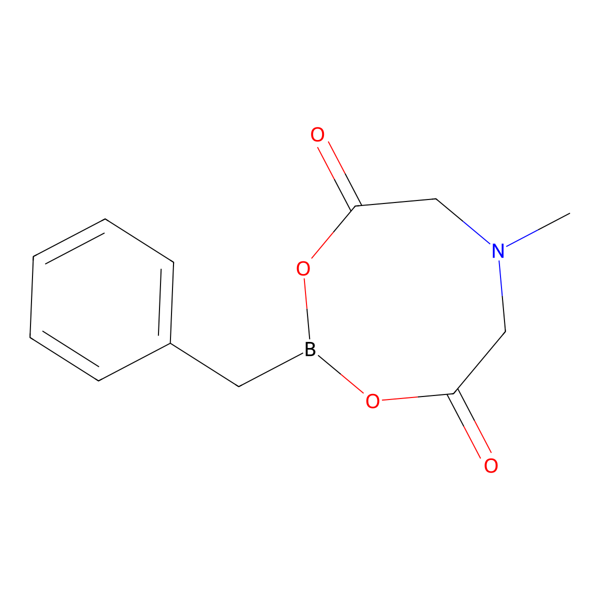 2-Benzyl-6-methyl-1,3,6,2-dioxazaborocane-4,8-dione molecular structure, CAS 1257650-78-4