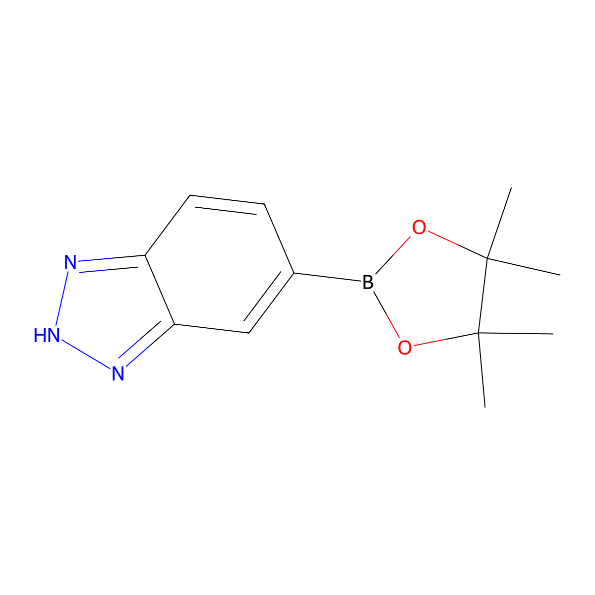 5-(4,4,5,5-Tetramethyl-1,3,2-dioxaborolan-2-yl)-2H-benzotriazole molecular structure, CAS 1257651-13-0