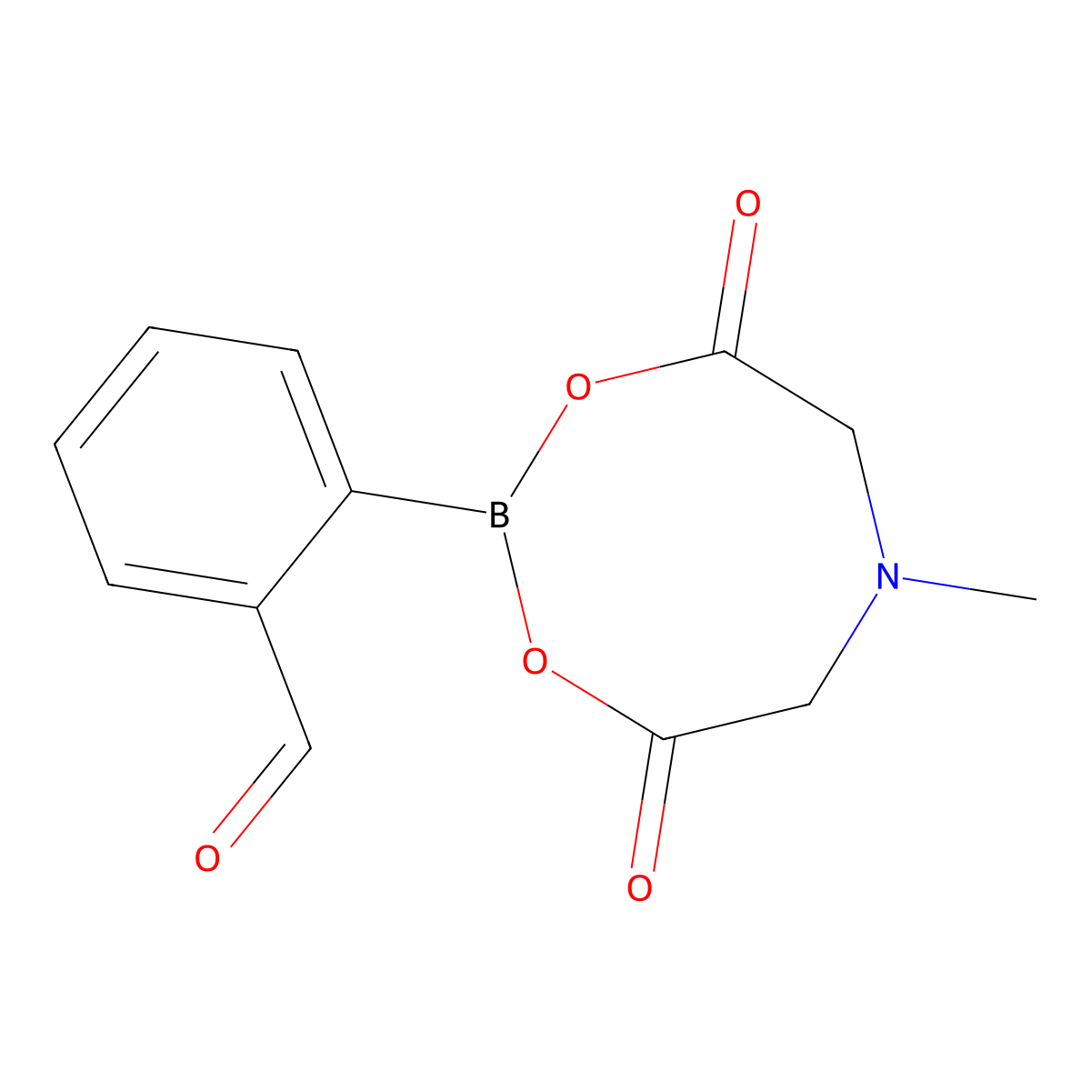 2-(6-Methyl-4,8-dioxo-1,3,6,2-dioxazaborocan-2-yl)benzaldehyde molecular structure, CAS 1257651-51-6