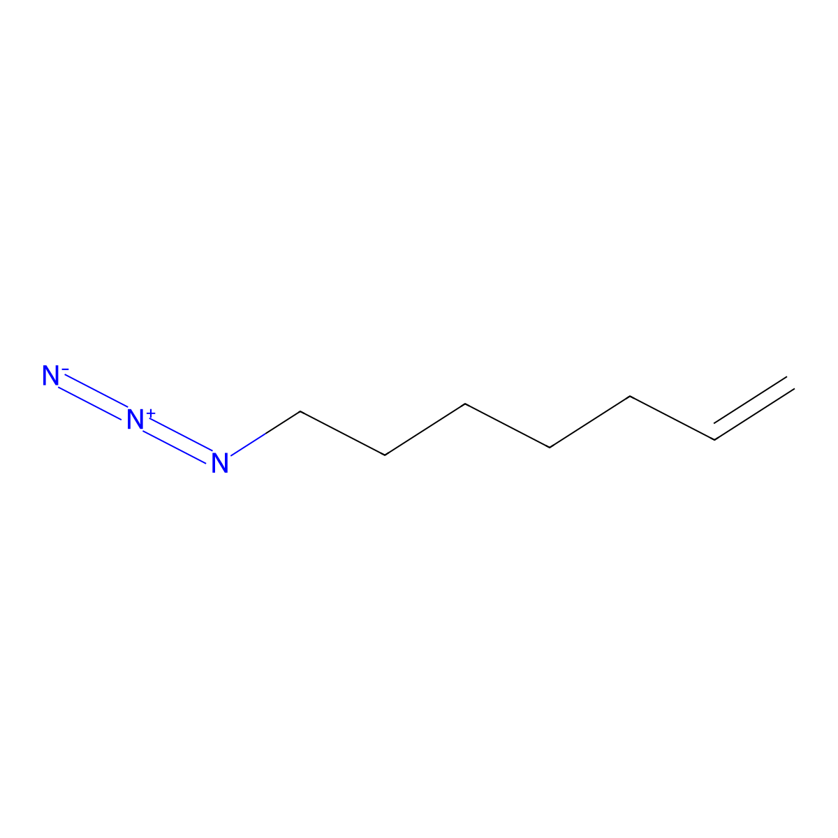 7-Azidohept-1-ene molecular structure, CAS 1257660-73-3