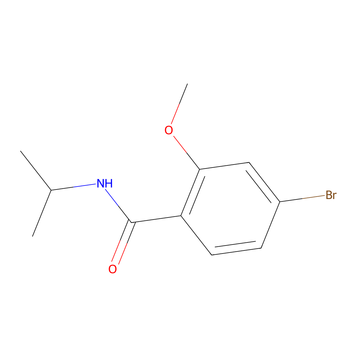 N-Isopropyl 4-bromo-2-methoxybenzamide molecular structure, CAS 1257664-91-7