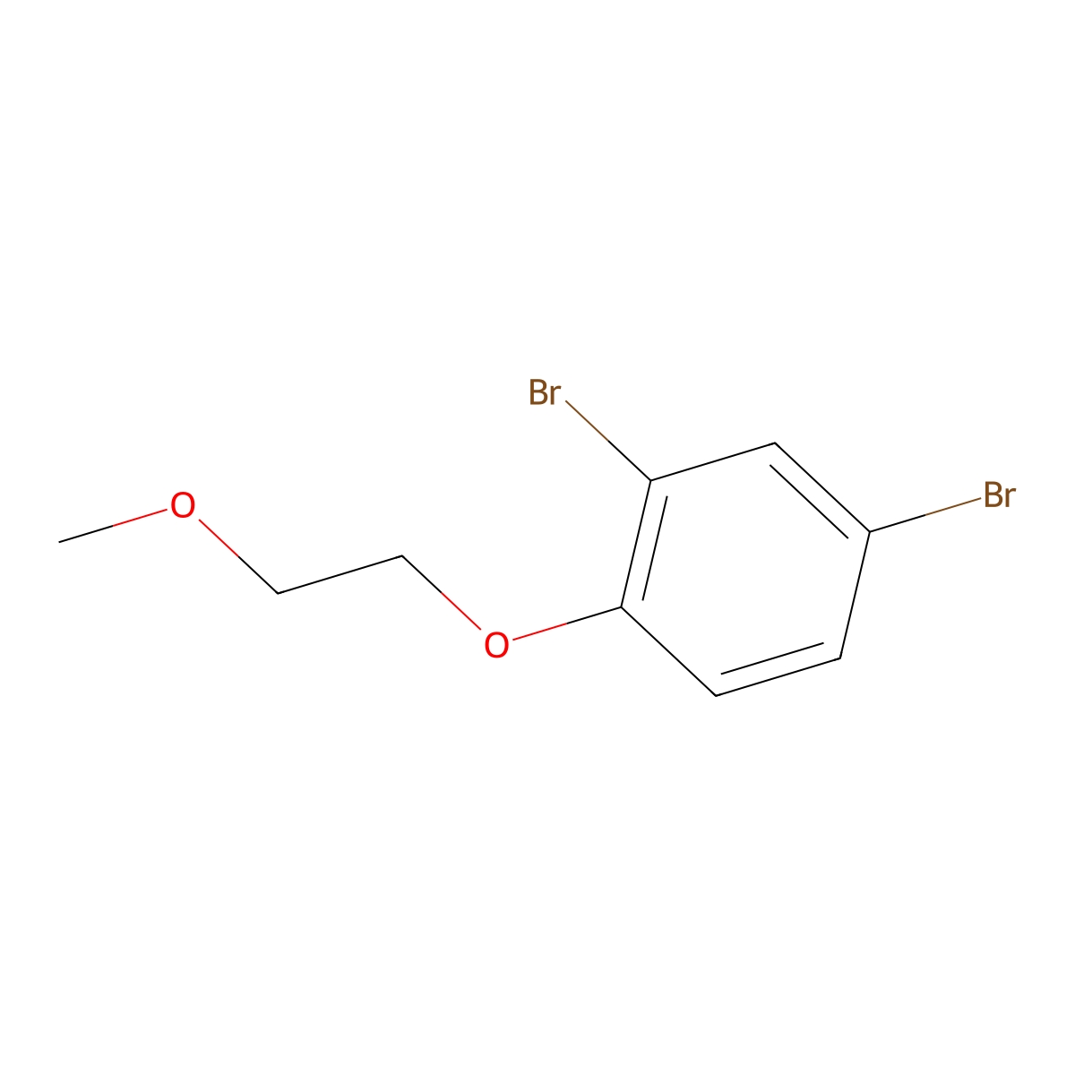 2,4-Dibromo-1-(2-methoxyethoxy)benzene molecular structure, CAS 1257665-05-6