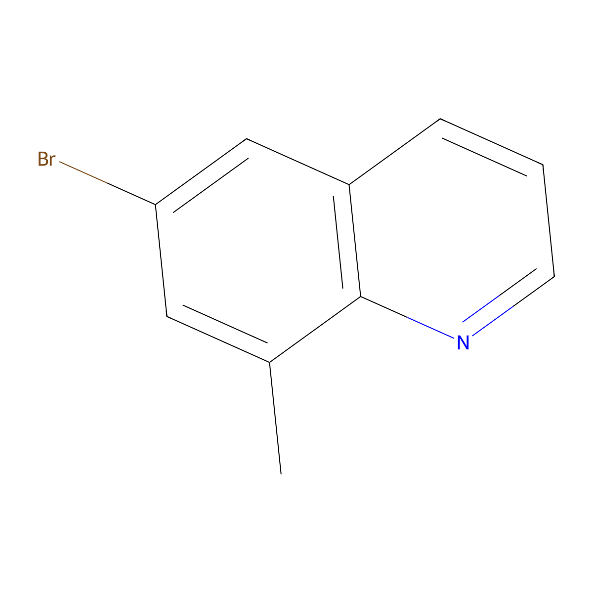 6-Bromo-8-methylquinoline molecular structure, CAS 1257665-18-1