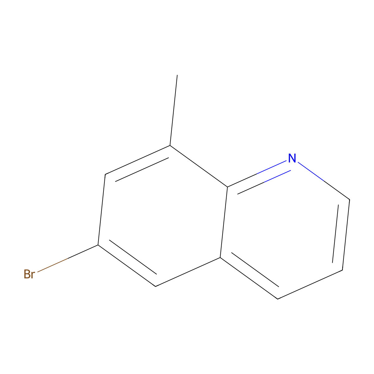6-Bromo-8-methylquinoline molecular structure, CAS 1257665-18-1