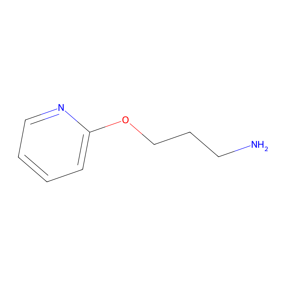 3-(Pyridin-2-yloxy)propan-1-amine molecular structure, CAS 125767-31-9