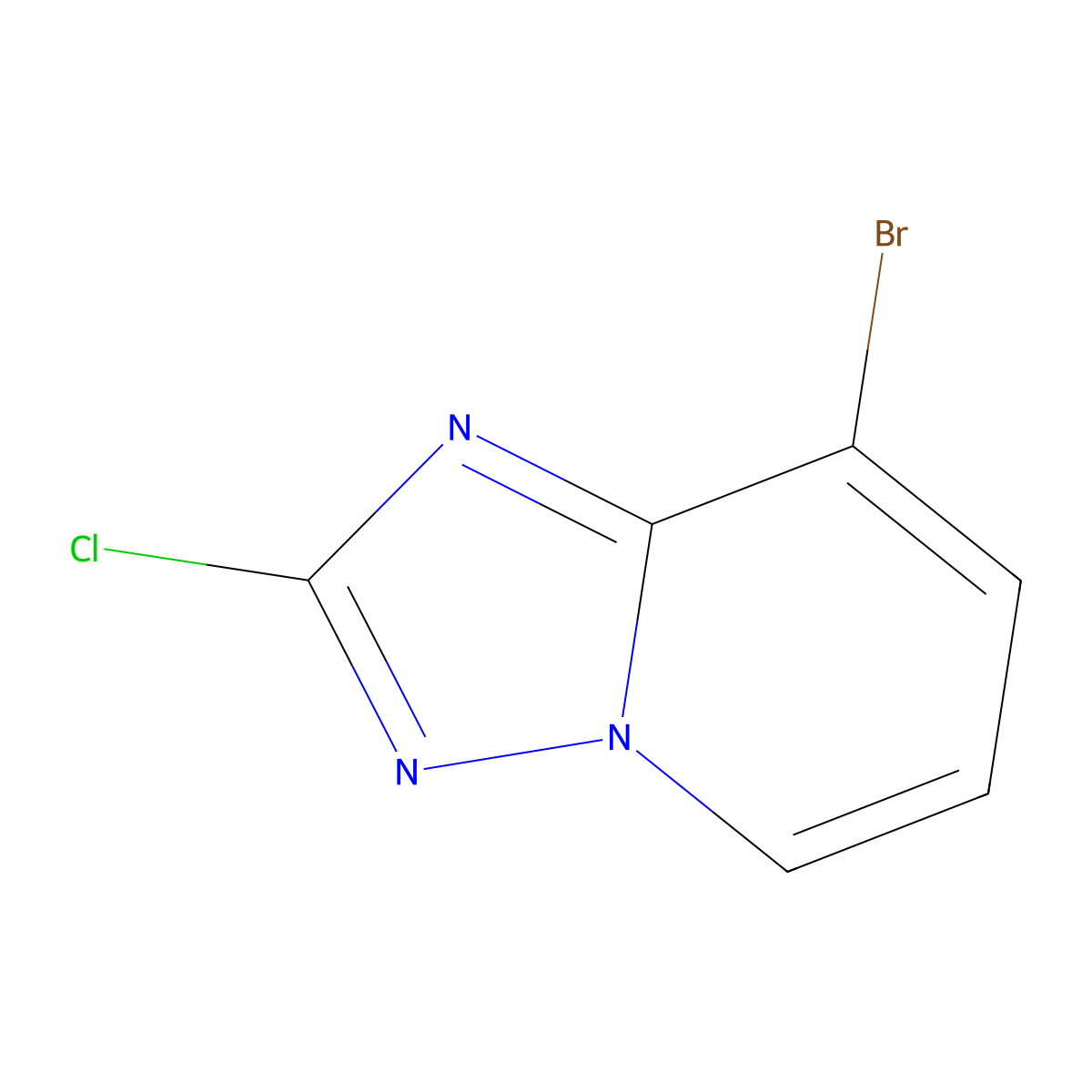 8-Bromo-2-chloro-[1,2,4]triazolo[1,5-a]pyridine molecular structure, CAS 1257705-04-6