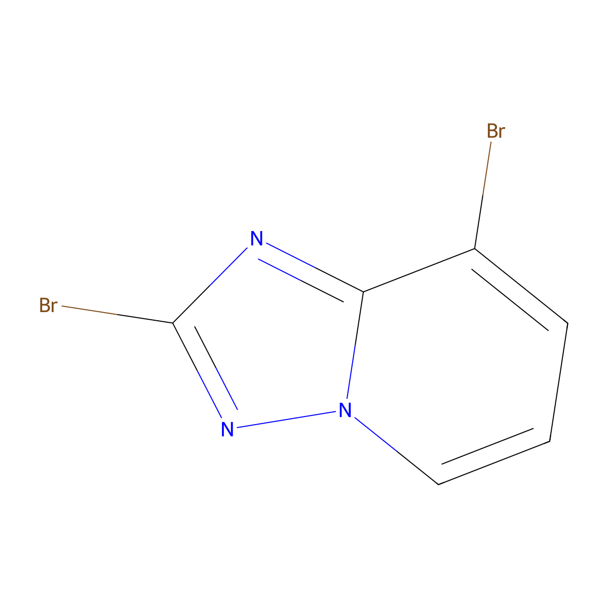 2,8-Dibromo-[1,2,4]triazolo[1,5-a]pyridine molecular structure, CAS 1257705-07-9