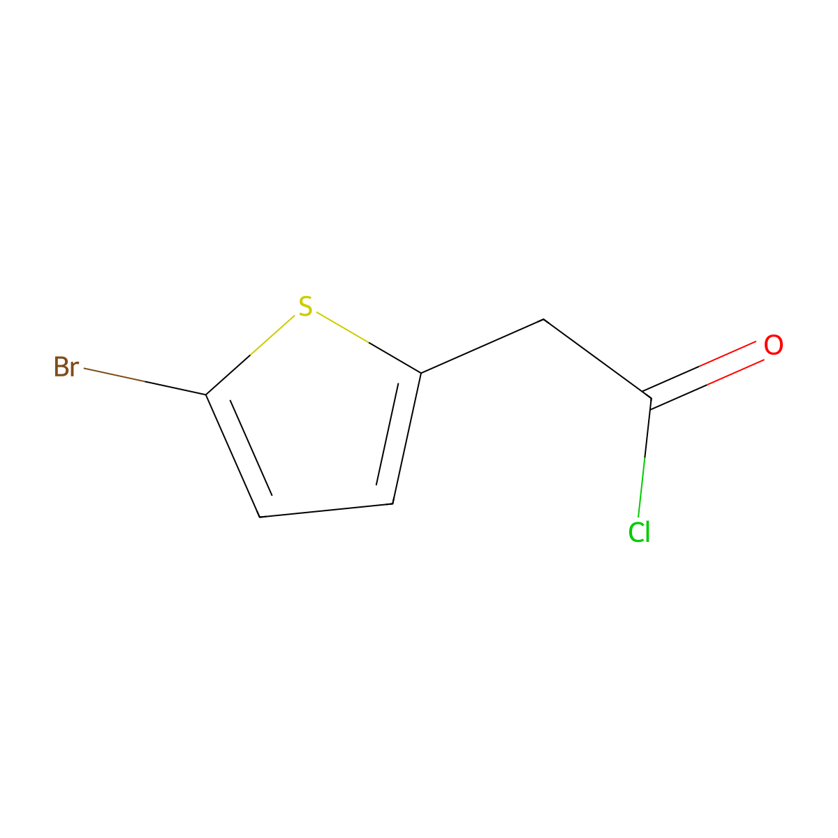 2-(5-Bromo-2-thienyl)acetyl Chloride molecular structure, CAS 125772-35-2