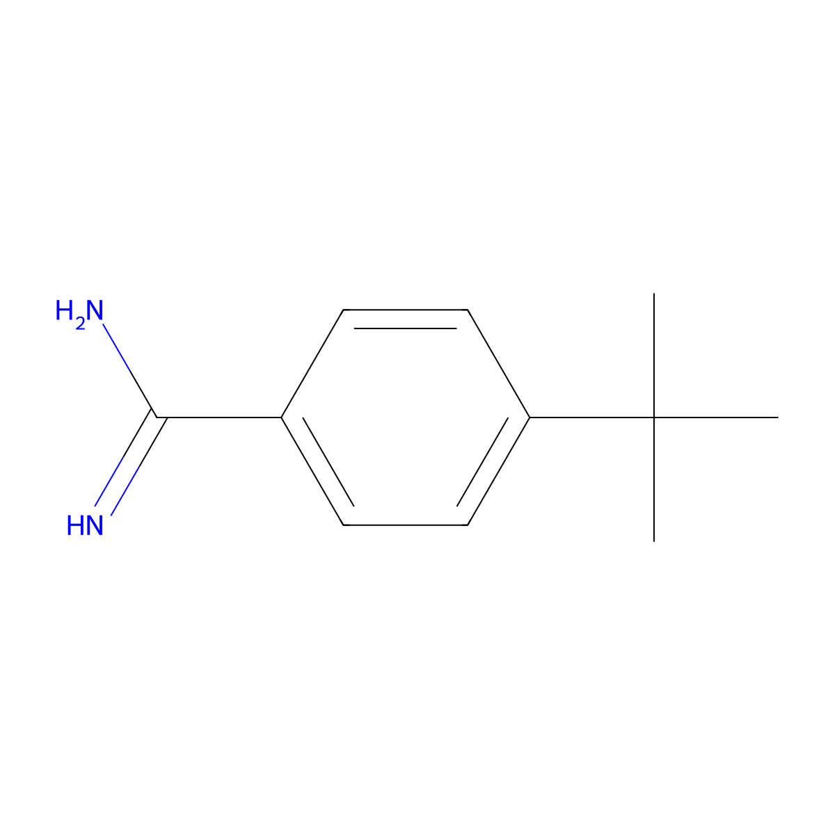 4-tert-Butyl-benzamidine molecular structure, CAS 125772-42-1