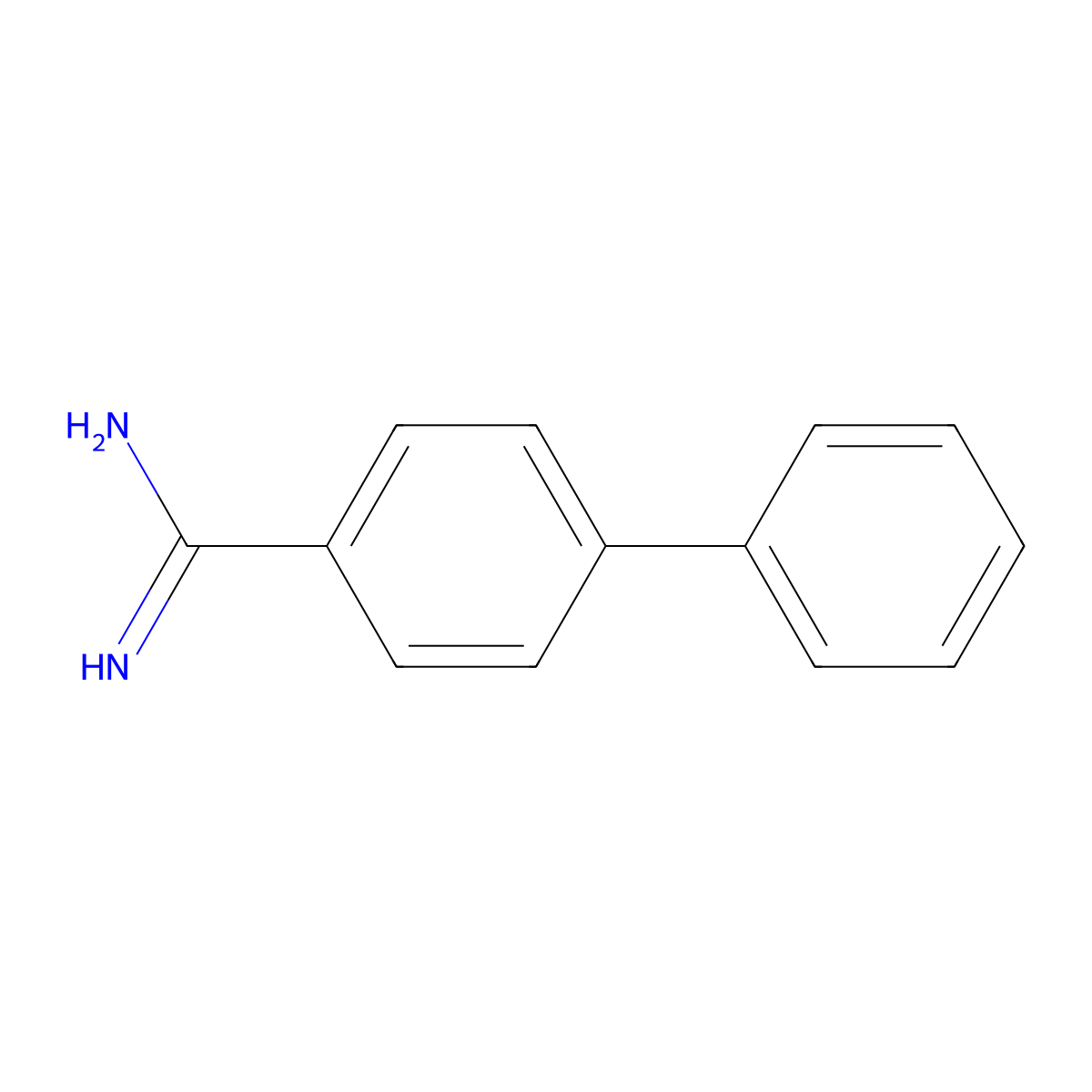 [1,1'-Biphenyl]-4-carboximidamide molecular structure, CAS 125772-44-3