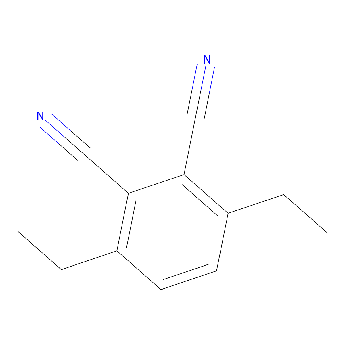3,6-Diethylphthalonitrile molecular structure, CAS 125773-94-6