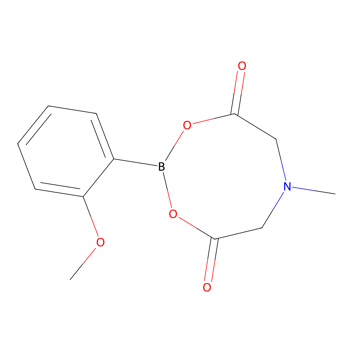 2-(2-Methoxyphenyl)-6-methyl-1,3,6,2-dioxazaborocane-4,8-dione molecular structure, CAS 1257737-05-5