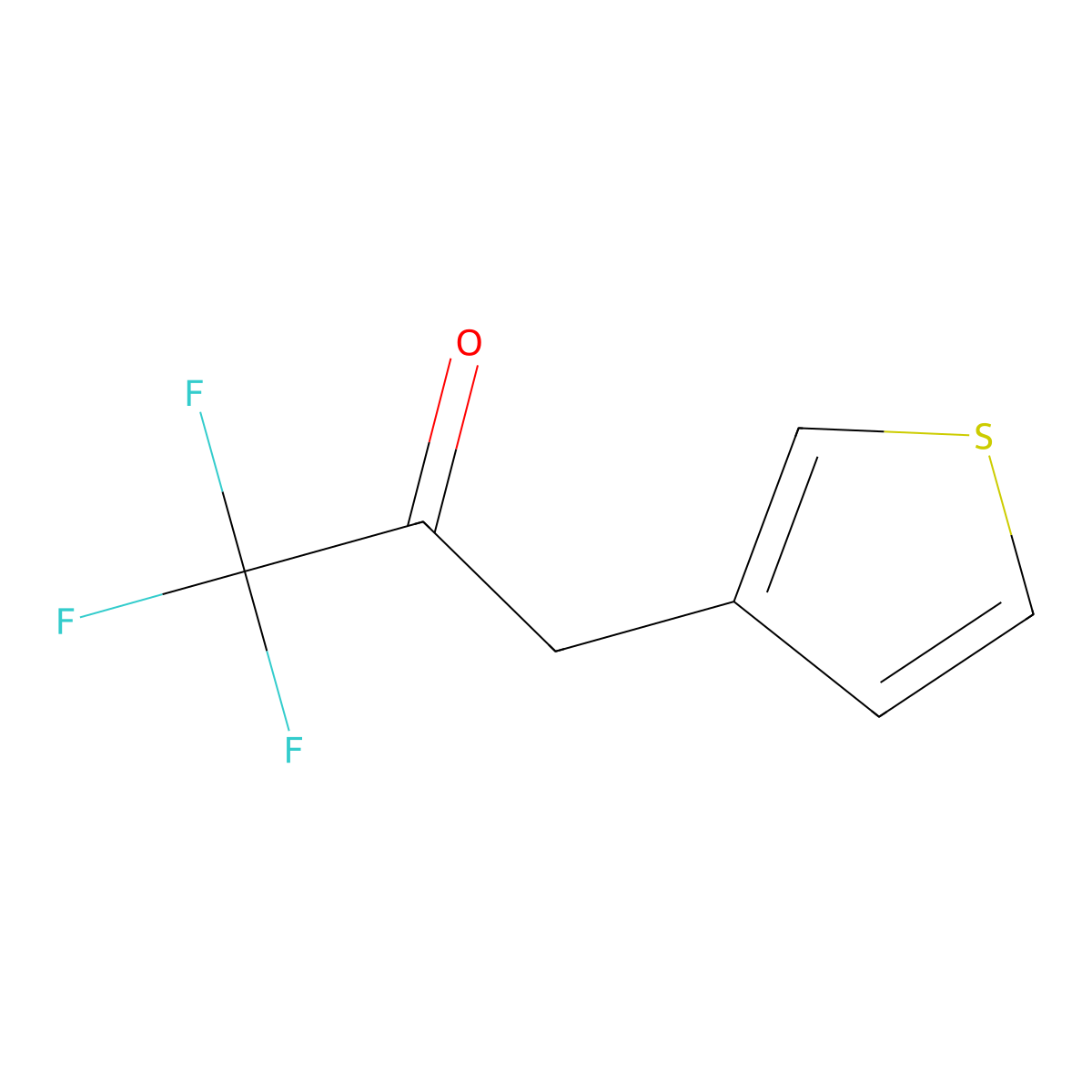 1,1,1-Trifluoro-3-(thiophen-3-yl)propan-2-one molecular structure, CAS 125774-46-1