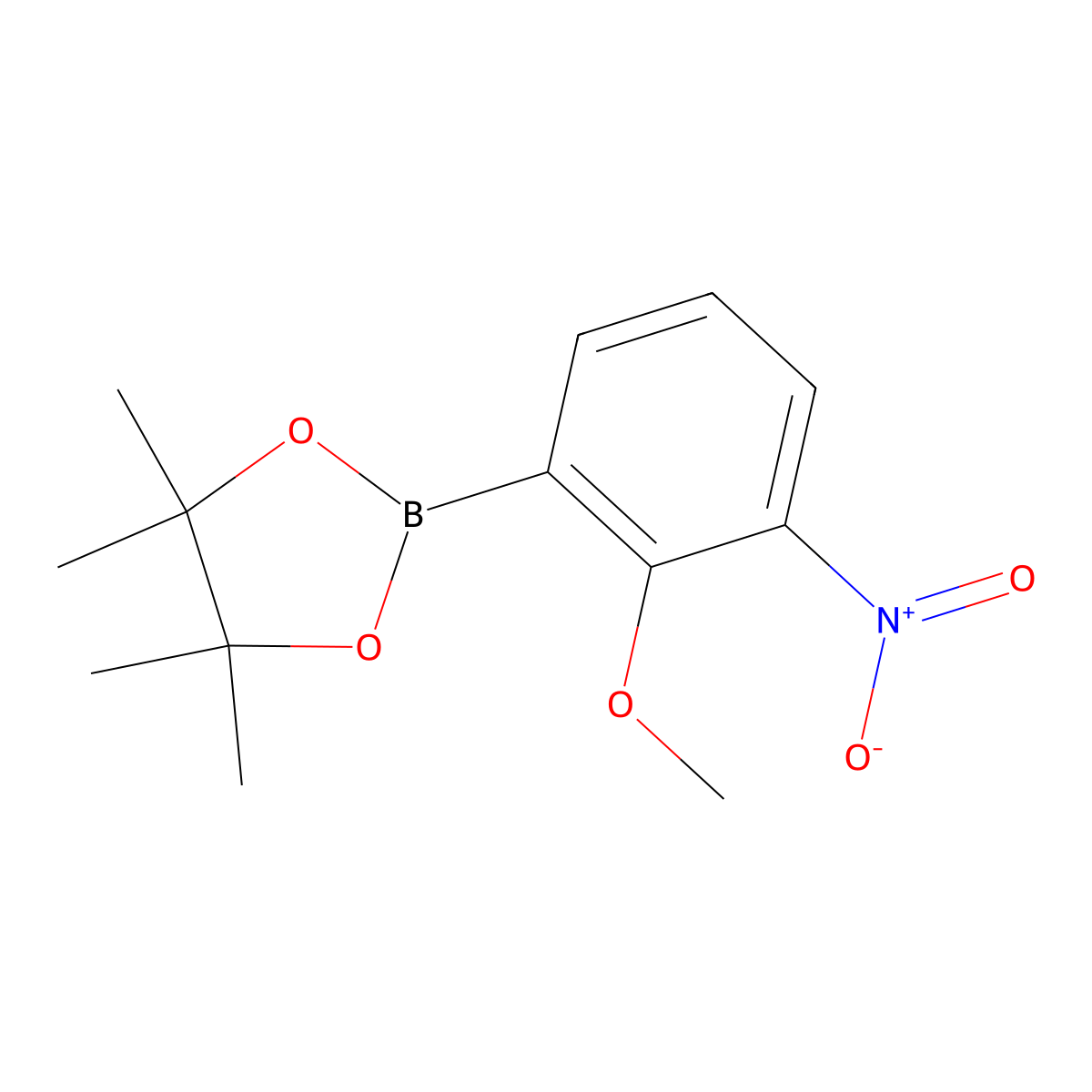 2-(2-Methoxy-3-nitrophenyl)-4,4,5,5-tetramethyl-1,3,2-dioxaborolane molecular structure, CAS 1257792-67-8