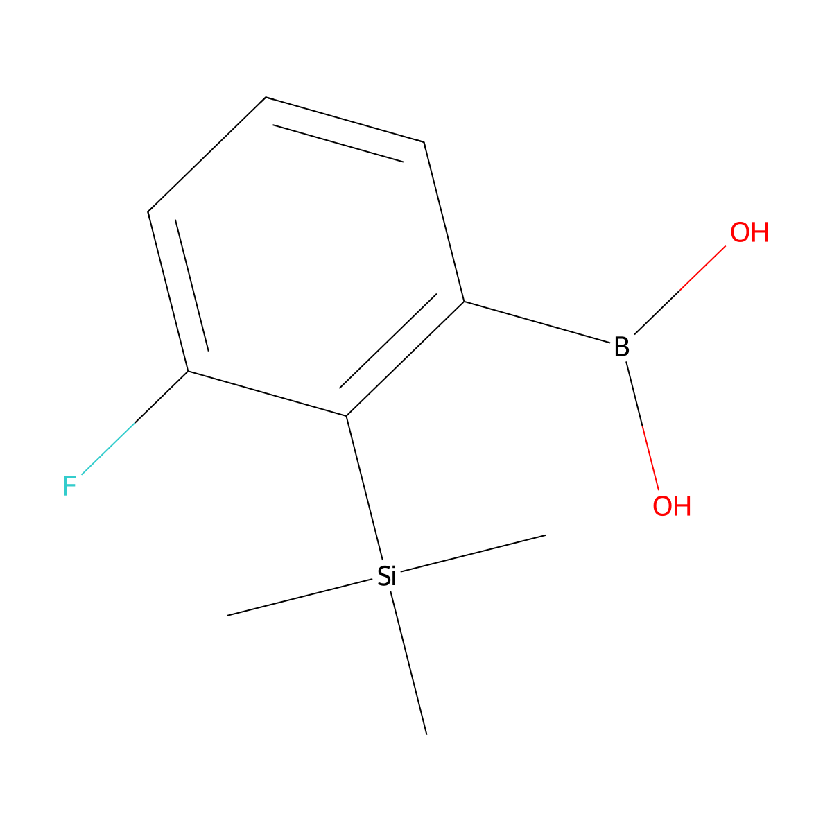3-Fluoro-2-(trimethylsilyl)phenylboronic acid molecular structure, CAS 1257792-92-9