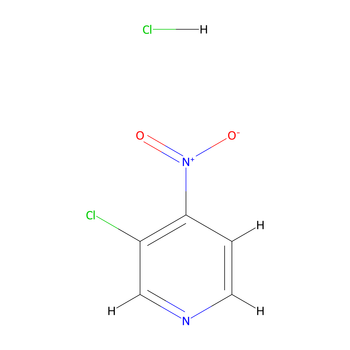3-Chloro-4-nitropyridine hydrochloride molecular structure, CAS 1257849-11-8