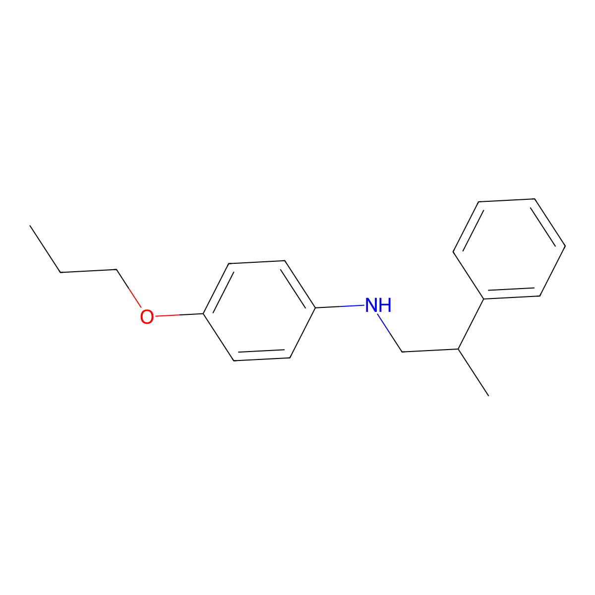 N-(2-phenylpropyl)-4-propoxyaniline molecular structure, CAS 1257849-70-9