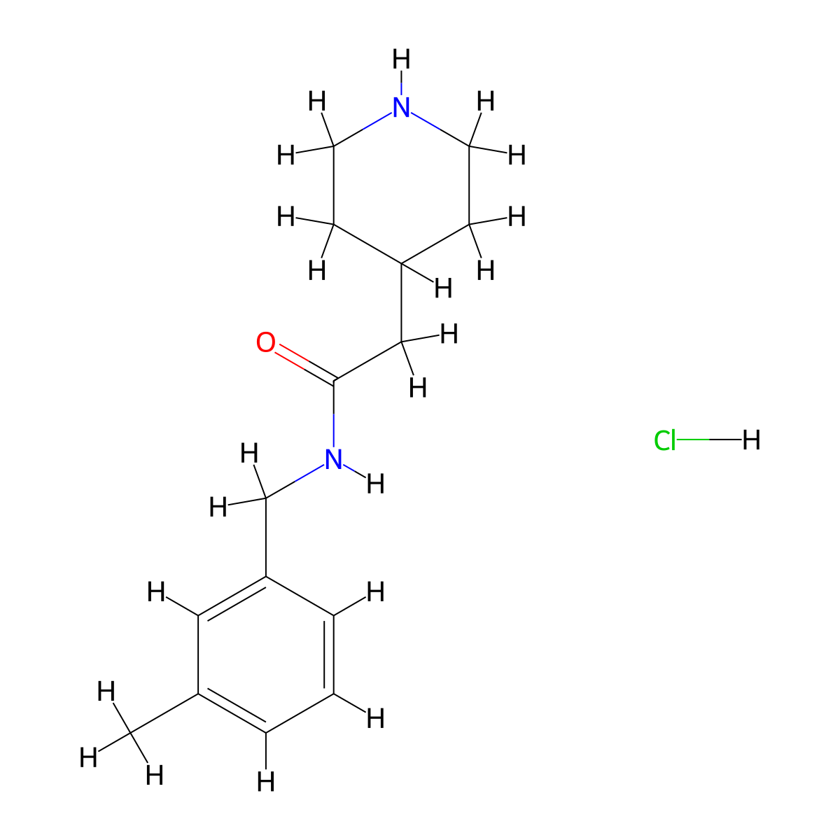 N-(3-Methylbenzyl)-2-piperidin-4-ylacetamide hydrochloride molecular structure, CAS 1257851-02-7