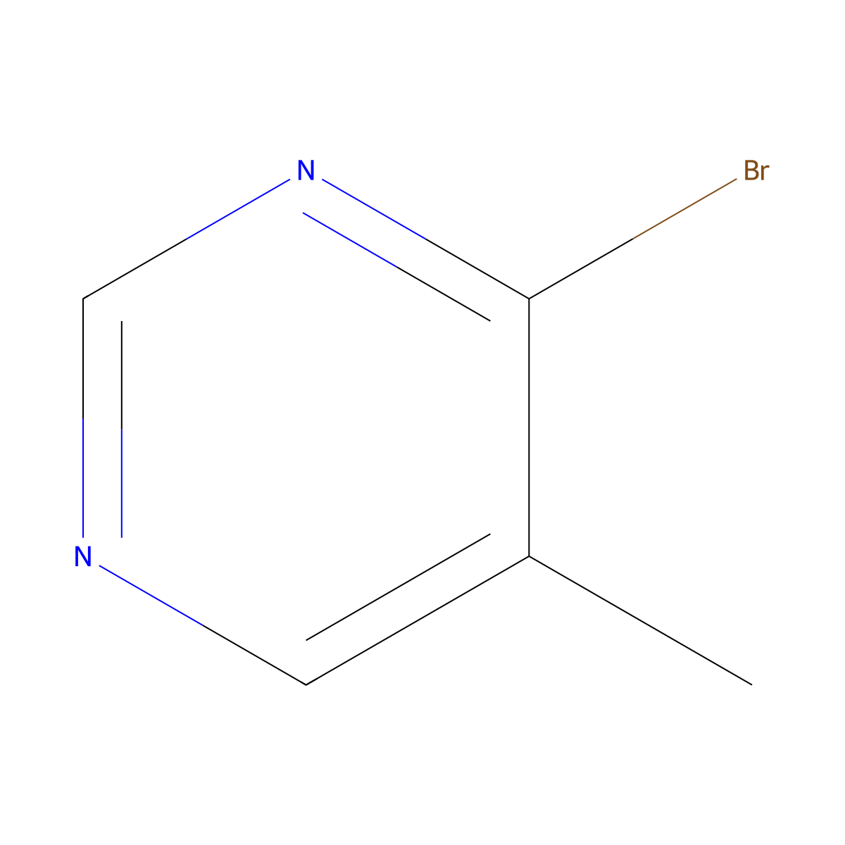 4-Bromo-5-methylpyrimidine molecular structure, CAS 1257851-33-4