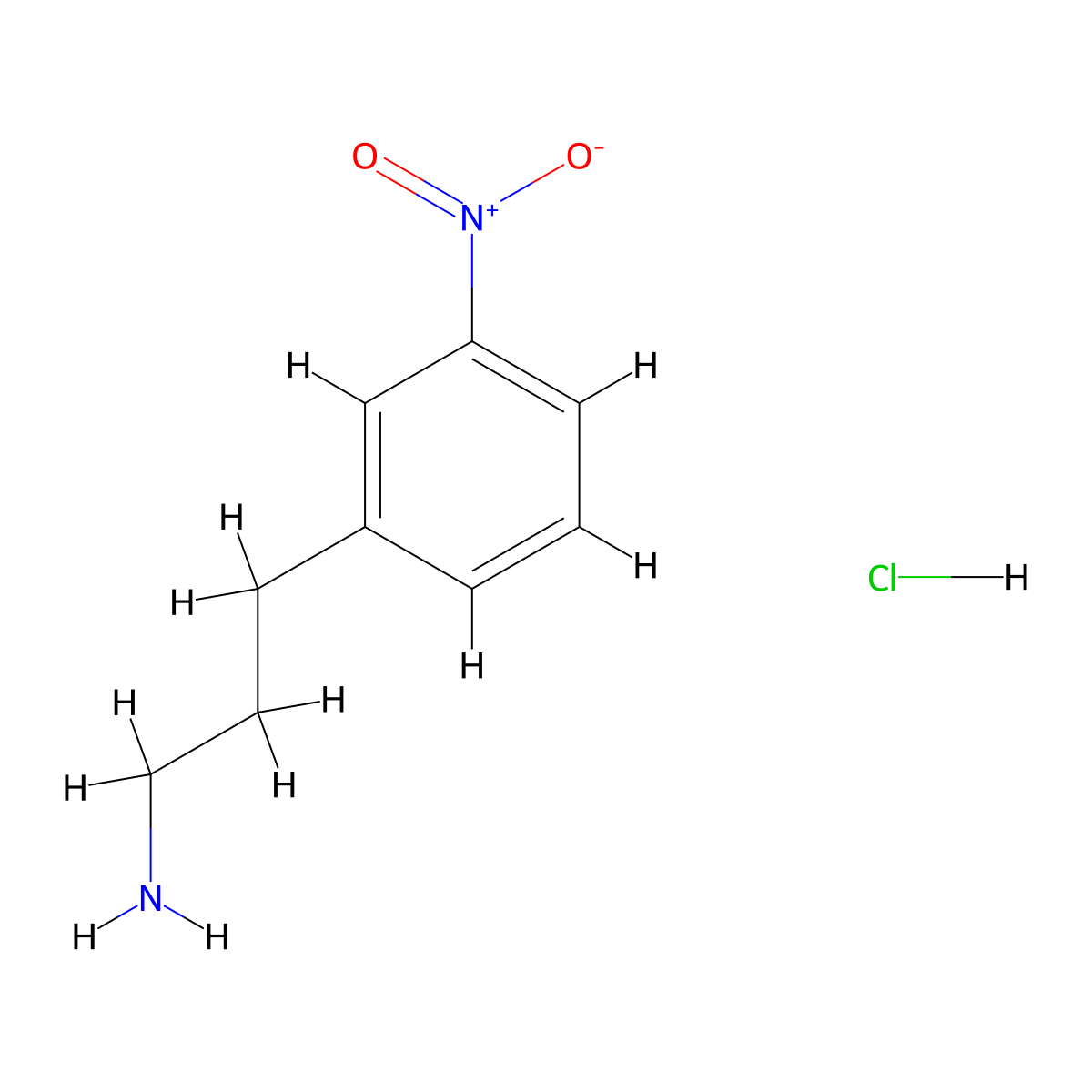 3-(3-Nitrophenyl)propan-1-amine hydrochloride molecular structure, CAS 1257851-44-7
