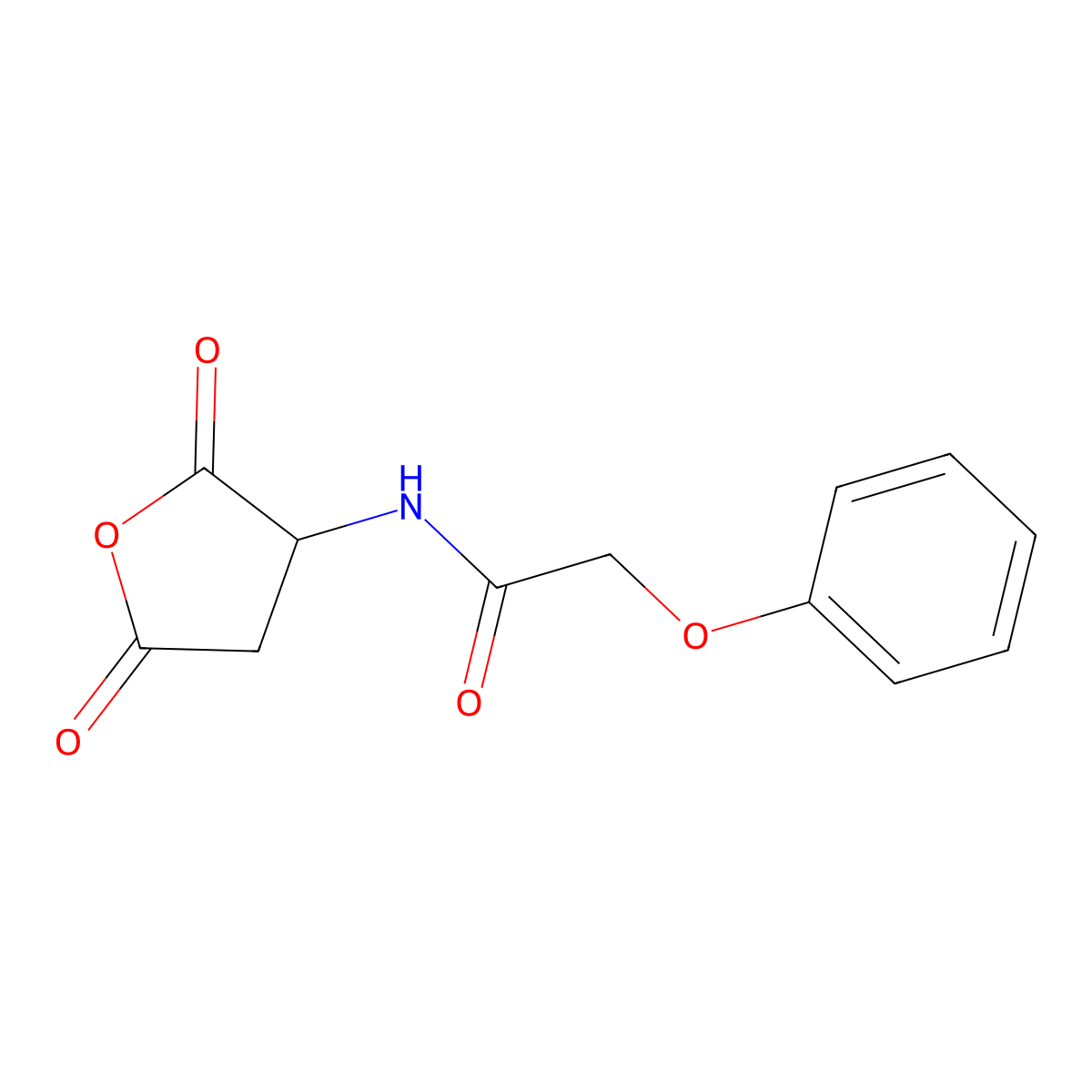 (S)-N-(2,5-Dioxotetrahydrofuran-3-yl)-2-phenoxyacetamide molecular structure, CAS 1257855-08-5