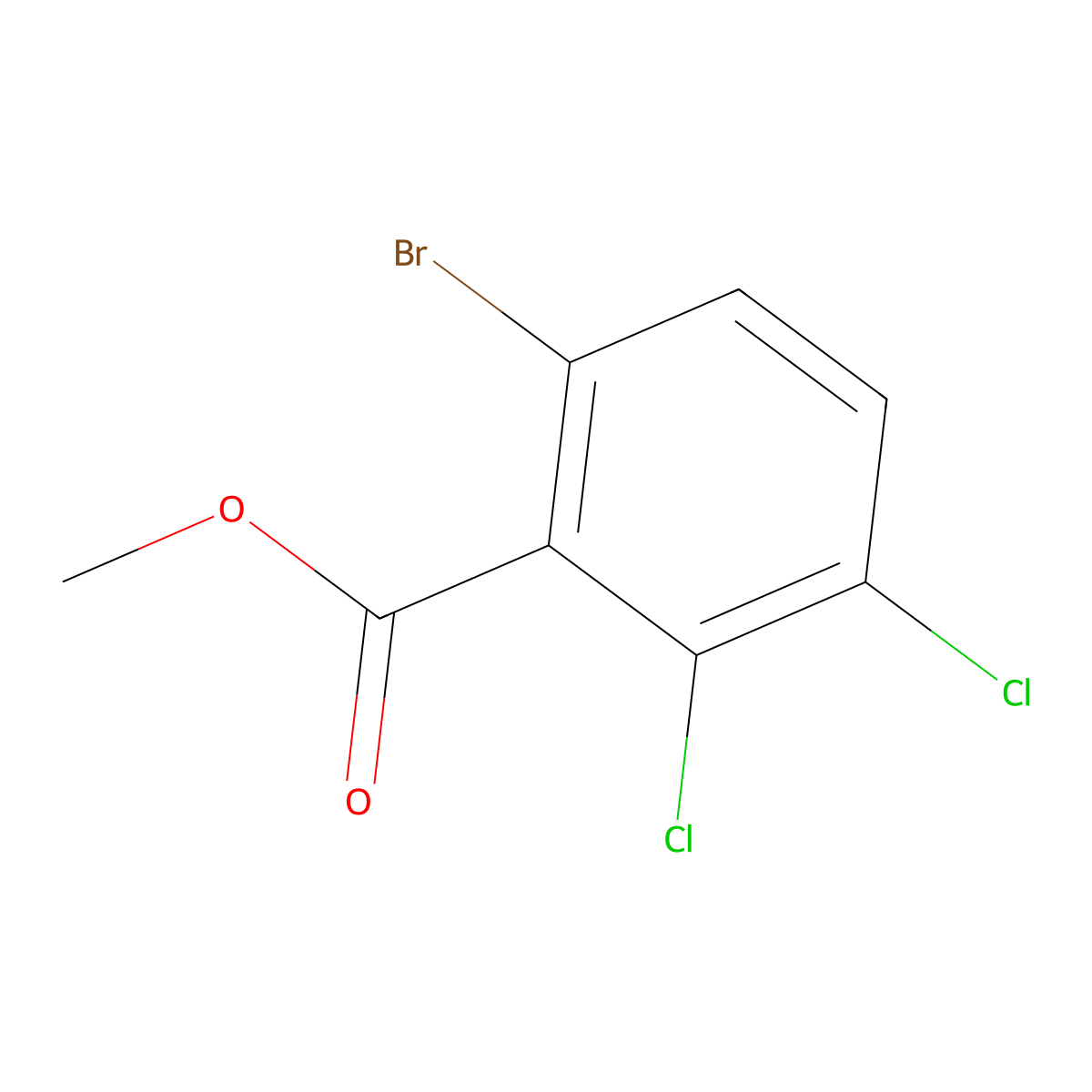 Methyl 6-bromo-2,3-dichlorobenzoate molecular structure, CAS 1257856-85-1