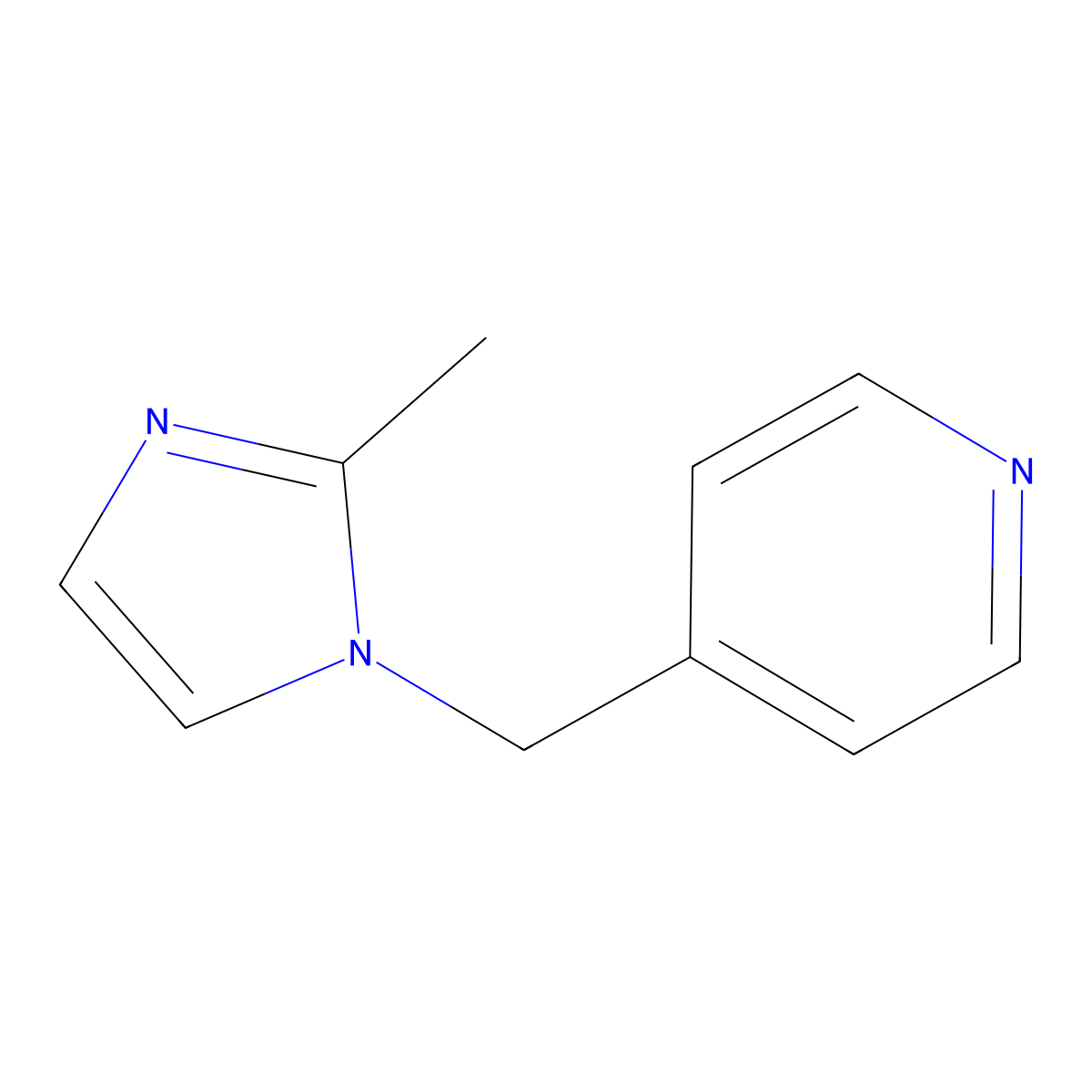 4-[(2-Methyl-1H-imidazol-1-yl)methyl]pyridine molecular structure, CAS 1257859-84-9