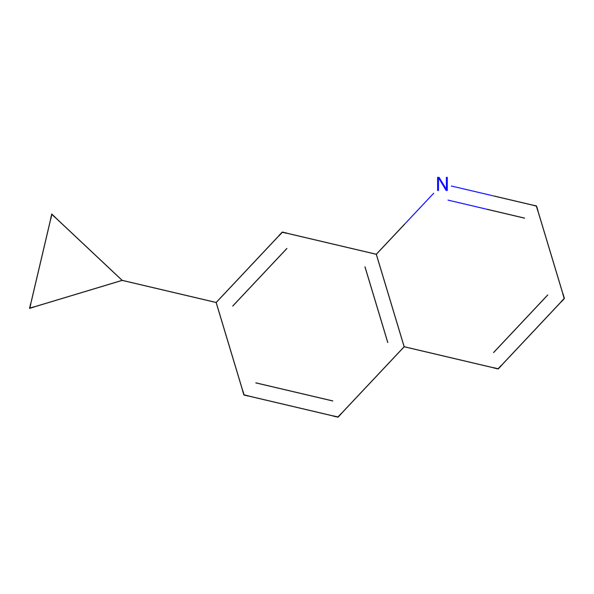 7-Cyclopropylquinoline molecular structure, CAS 1257861-19-0