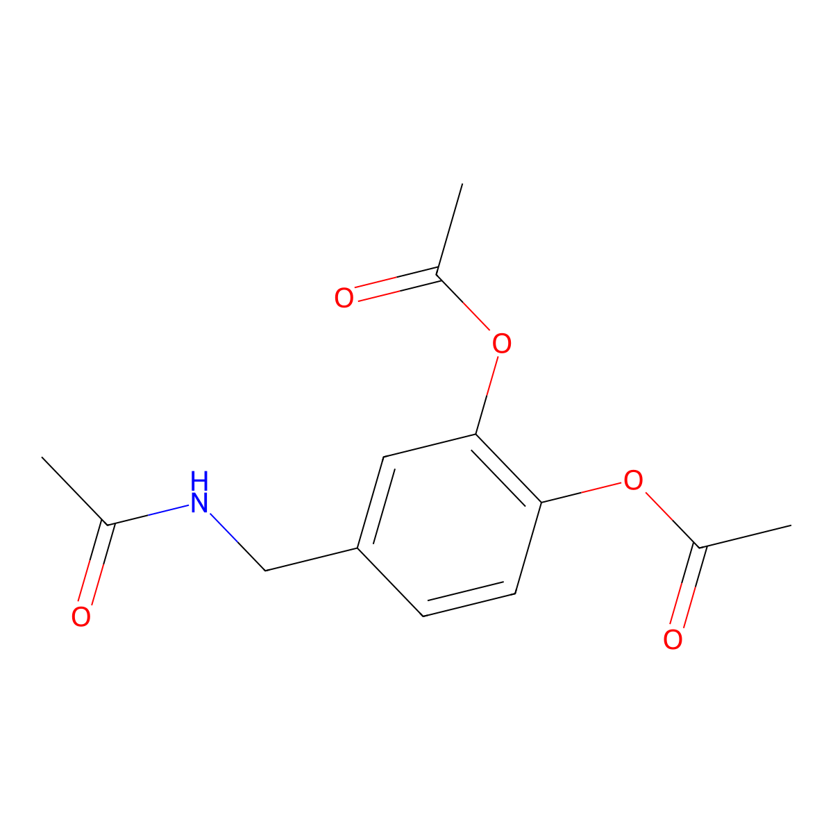 4-[(Acetylamino)methyl]-2-(acetyloxy)phenyl acetate molecular structure, CAS 125789-60-8