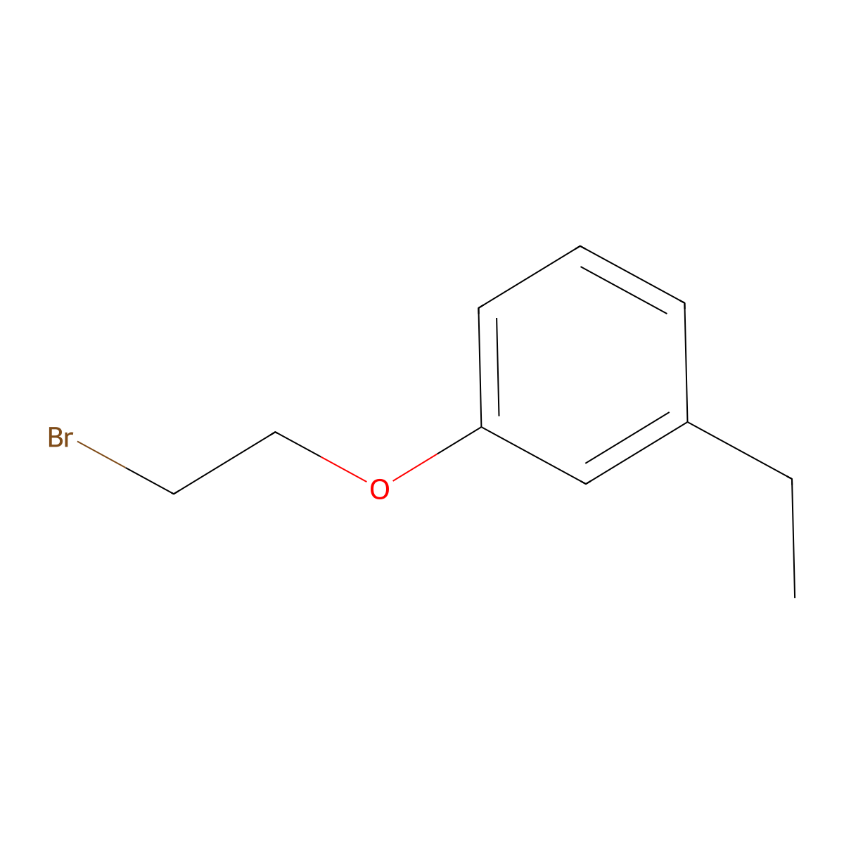 1-(2-Bromoethoxy)-3-ethylbenzene molecular structure, CAS 125797-09-3