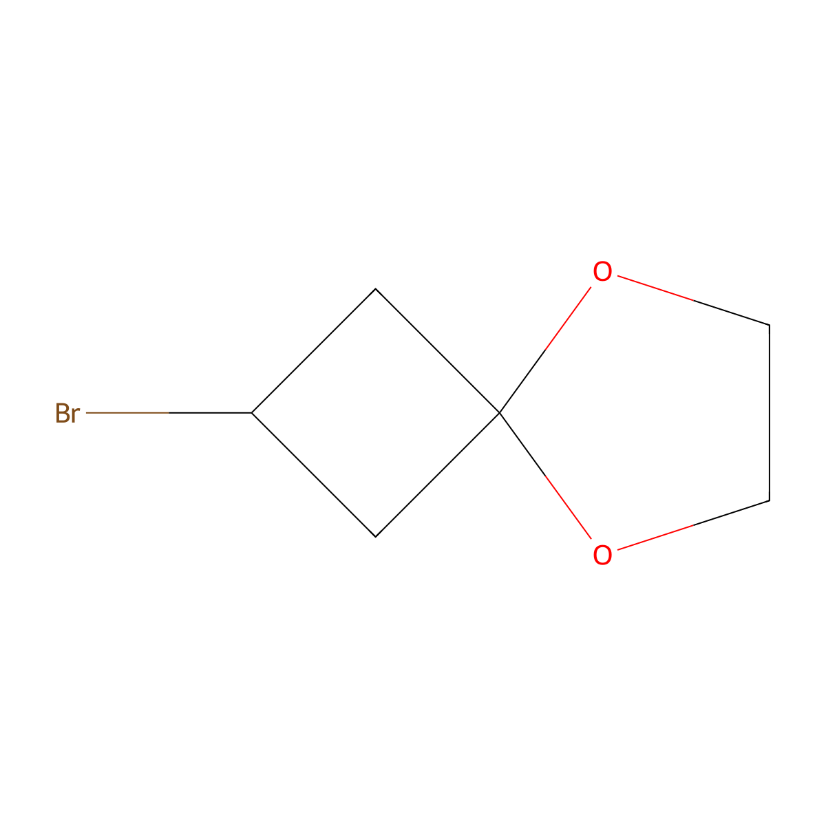 2-Bromo-5,8-dioxaspiro[3.4]octane molecular structure, CAS 1257996-82-9