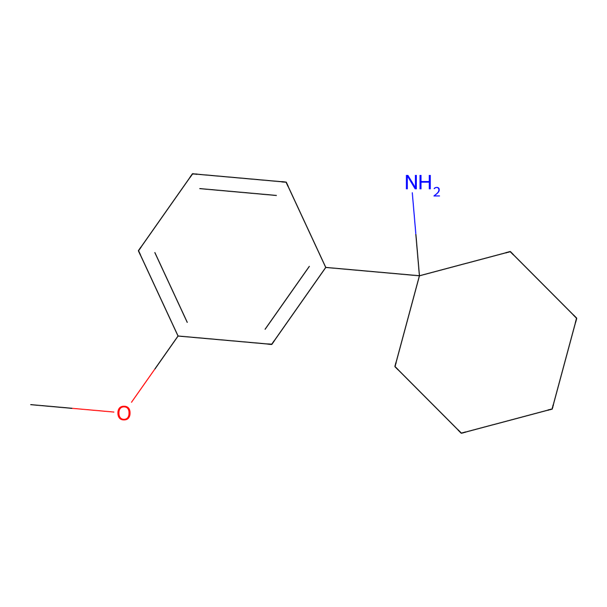 1-(3-Methoxyphenyl)cyclohexan-1-amine molecular structure, CAS 125802-07-5