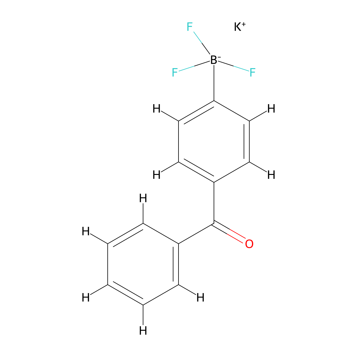 Potassium (4-benzoylphenyl)trifluoroboranuide molecular structure, CAS 1258238-88-8