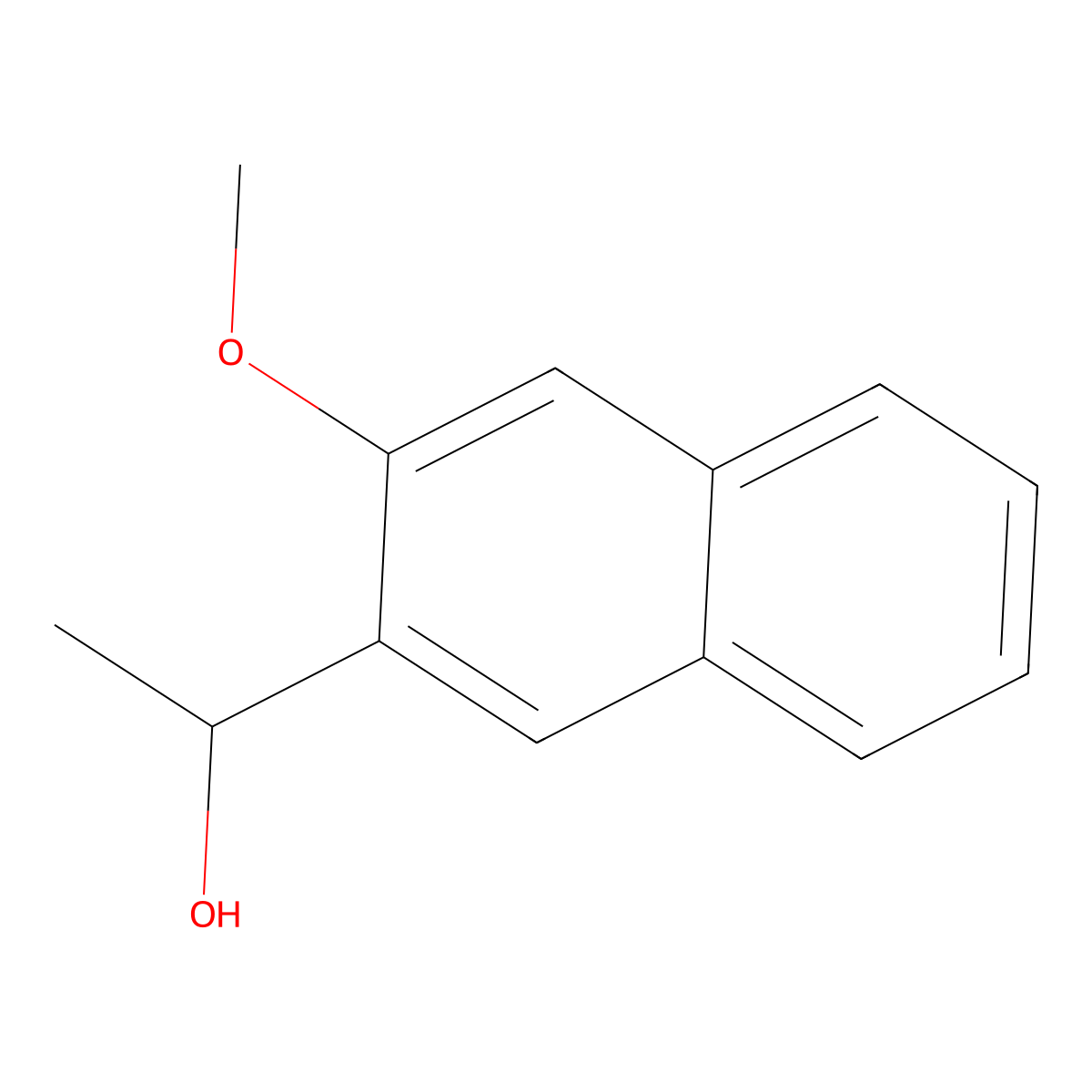 1-(3-MEthoxynaphthalen-2-yl)ethanol molecular structure, CAS 1258266-05-5