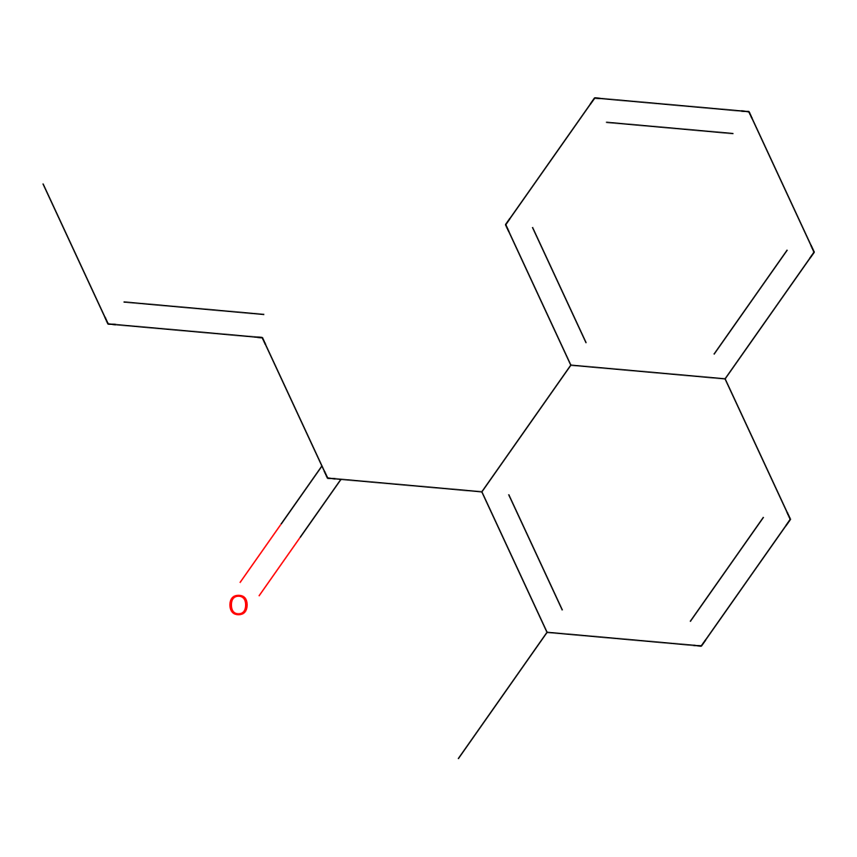 1-(2-Methyl-1-naphthalenyl)-2-buten-1-one molecular structure, CAS 1258269-16-7