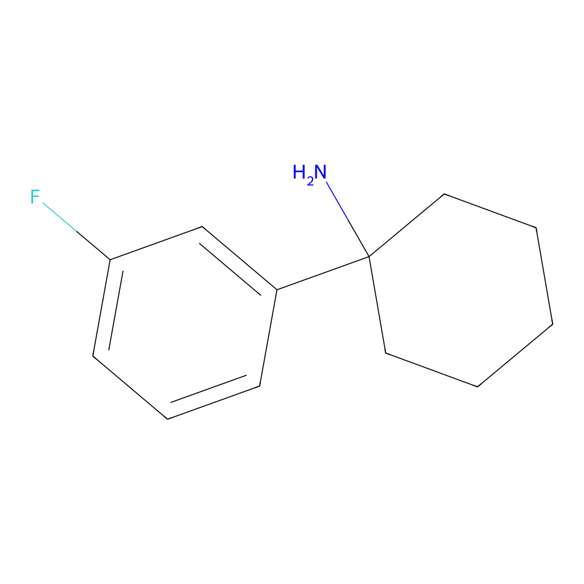 1-(3-Fluorophenyl)cyclohexylamine molecular structure, CAS 125827-86-3